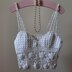 Easy Crochet Floral Bralette Crop Top.