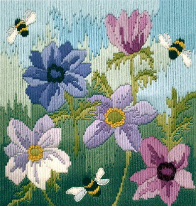 Bothy Threads Anemones Tapestry Kit - 20.5 x 21.5cm