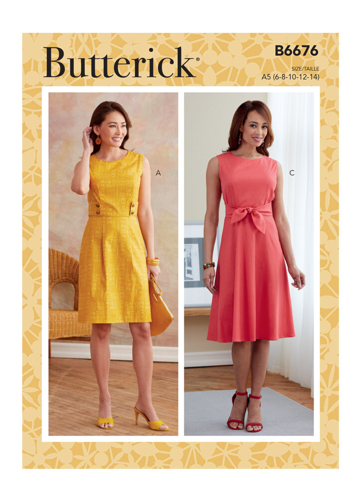 Butterick Misses' Dress B6676 - Sewing Pattern | LoveCrafts Butterick Misses' Dress B6676 - Sewing Pattern | LoveCrafts