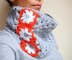 Granny square flower cowl neckwarmer