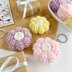Crochet flower keyring plush Amigurumi pattern crochet bag charm Crochet car hanger