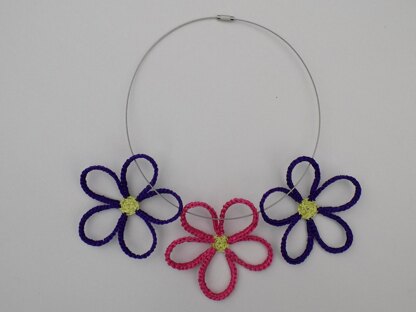 Recycled Crochet Daisy Flowers