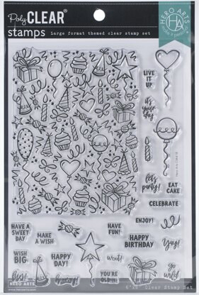 Hero Arts Clear Stamps 4"X6" - Wish Big Peek-A-Boo Parts