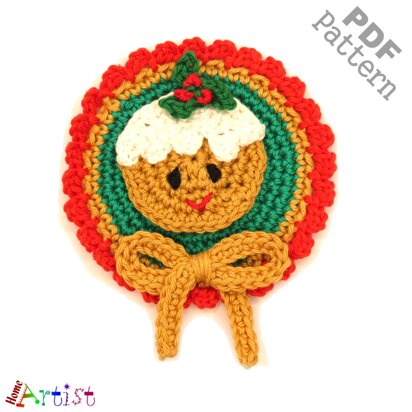 Gingerbread Cookie Crochet Patch