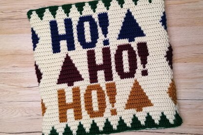 Ho Ho Ho Christmas Pillow