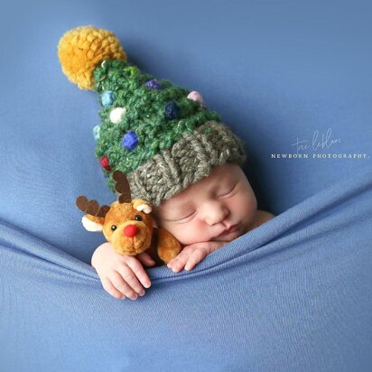 Christmas Tree Hat Baby Children Santa