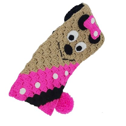 Pink Mouse Scarf C2C