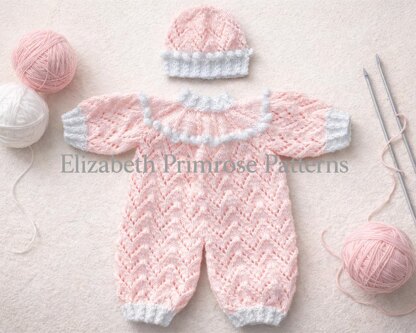 Valentina Dolls Bodysuit and Hat Knitting Pattern P69 – Elizabeth Primrose Patterns