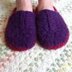 8-Row Felted Slippers, Crochet Scuffies