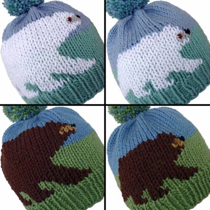 North American Mom & Cub Bear Hats