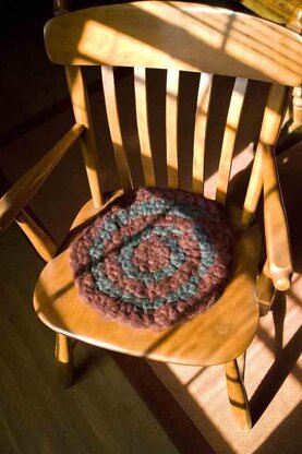 Sit Upon: A Crocheted Wool Roving Seat Pad