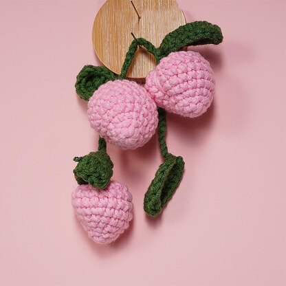 Peach Fruit Car Hanging