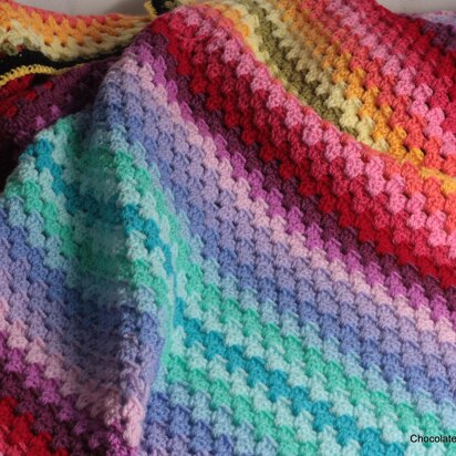 Ombre Granny Stripe Blanket