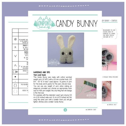 Candy Bunny amigurumi