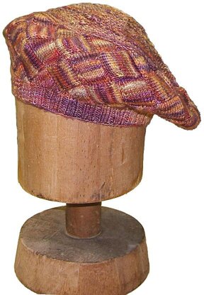 Blustery Day Beret Entrelac Hat Pattern