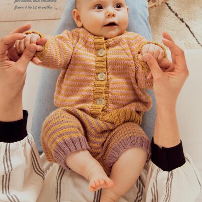 Striped Jacket and Trousers in Rico Baby Dream DK Uni - 975 - Downloadable PDF