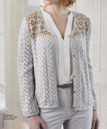 Lace and Fair Isle Cardigan