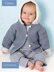 Tiddler Boy Blue Outfit Pdf Knitting Pattern Multiple sizes Jacket Hat Romper