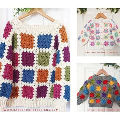 Lots of Squares Jumper Cardigan