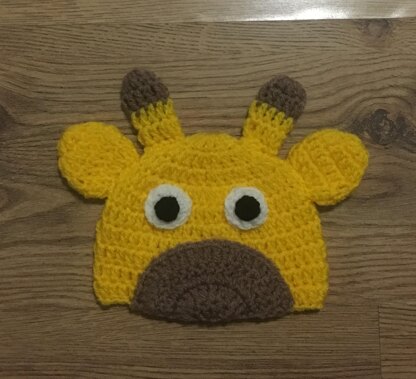 Giraffe Crochet Beanie Hat