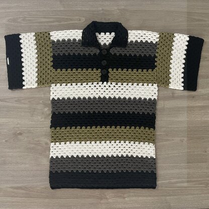 Granny Stitch Mens Polo Shirt