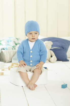 Boys Cardigan, Hat and Blanet in Sirdar Snuggly DK - 4440