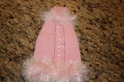 Pretty in Pink Dog Sweater