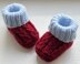 Aston Villa Football Club Baby Booties