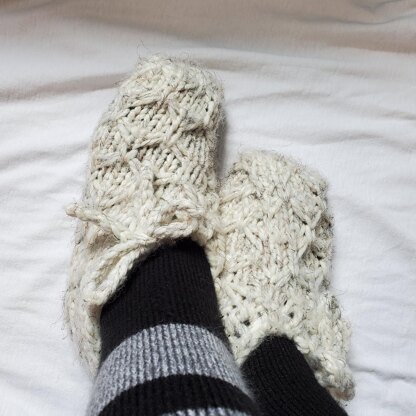 Honeycomb Slippers & Leg Warmers