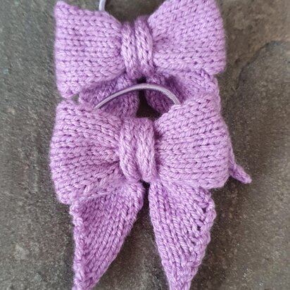 Hair Bows - knitting pattern