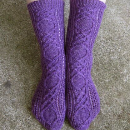 Avery's Cabled Socks