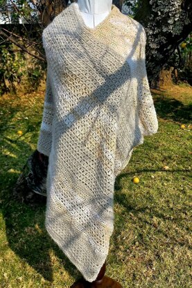 Blanket Stitch Poncho