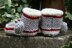 Sock Monkey Baby Booties