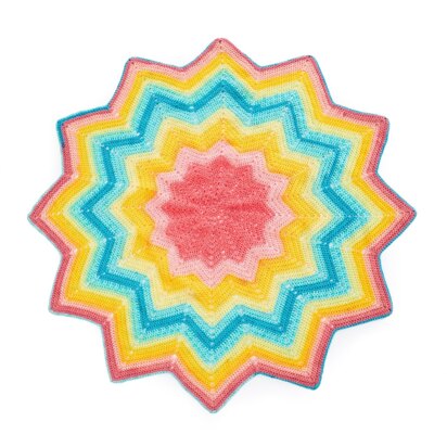 Starburst Blankie in Lion Brand Mandala Baby - Downloadable PDF