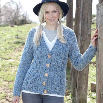 Cloudy Sky Cardigan in Sirdar Click Chunky - 7351 - Downloadable PDF