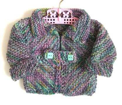 Toddler's Jacket & Waistcoat with Tab Fastenings (allsquareknits)