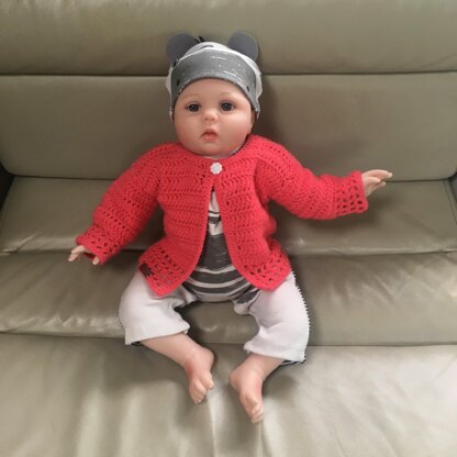 Coral Baby Cardigan