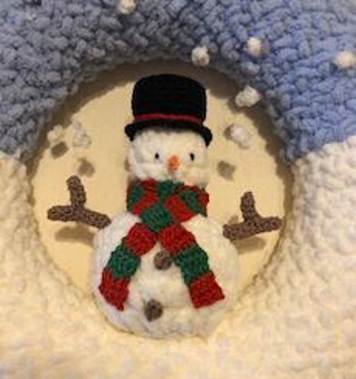 Christmas Decoration Snowman Wreath