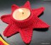 Candle Holder "Christmas Red Star"