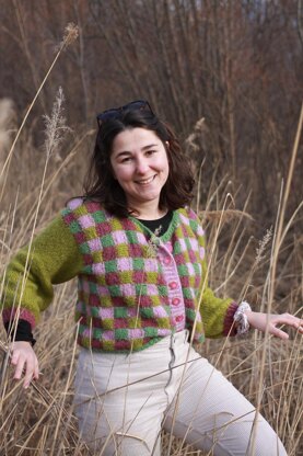 Elmer Cardigan: A Colorful and Textured Knit