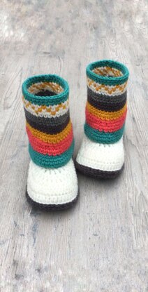 Crochet hot sale mukluks pattern