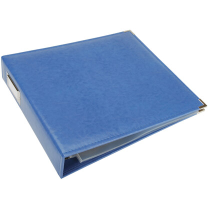 We R Memory Keepers We R Classic Leather D-Ring Album 12"X12" - Country Blue