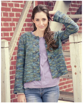 Normandy Jacket in Manos del Uruguay Silk Blend Space-Dyed - 2010H