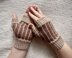 Hearthstripe Fingerless Mitts
