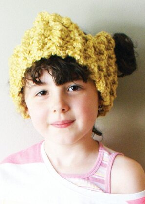 Chunky Crown Ear Warmer / Headband (hat015)