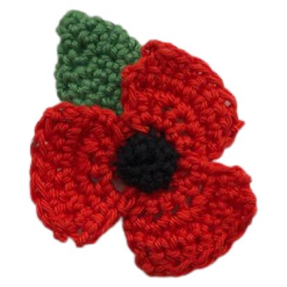 Remembrance Poppy - Flower Crochet Pattern