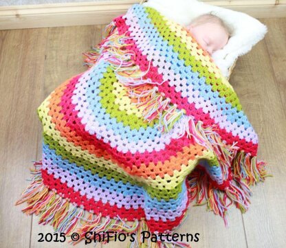 Granny St Shawl Crochet Pattern #330