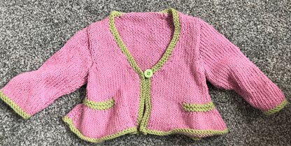 Pink cardigan