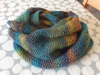 Chunky Seed Stitch Cowl Scarf