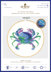 DMC Colourful Crab Cross Stitch Kit (with 7in hoop) - 7in